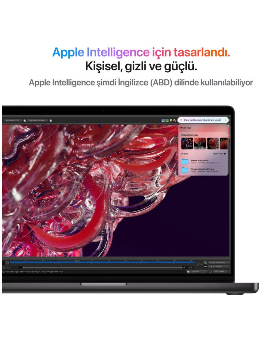 Apple MacBook Pro M4 16GB 1TB SSD macOS 14" Taşınabilir Bilgisayar Uzay Siyahı MW2V3TU/A